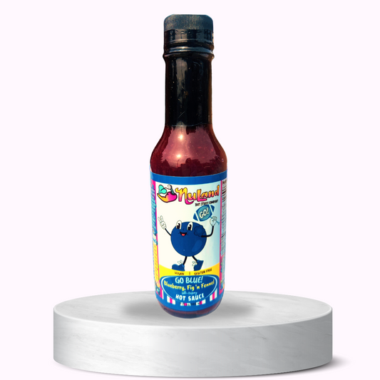 GO BLUE! BLUEBERRY, FIG N FENNEL, WITH HICKORY HOT SAUCE