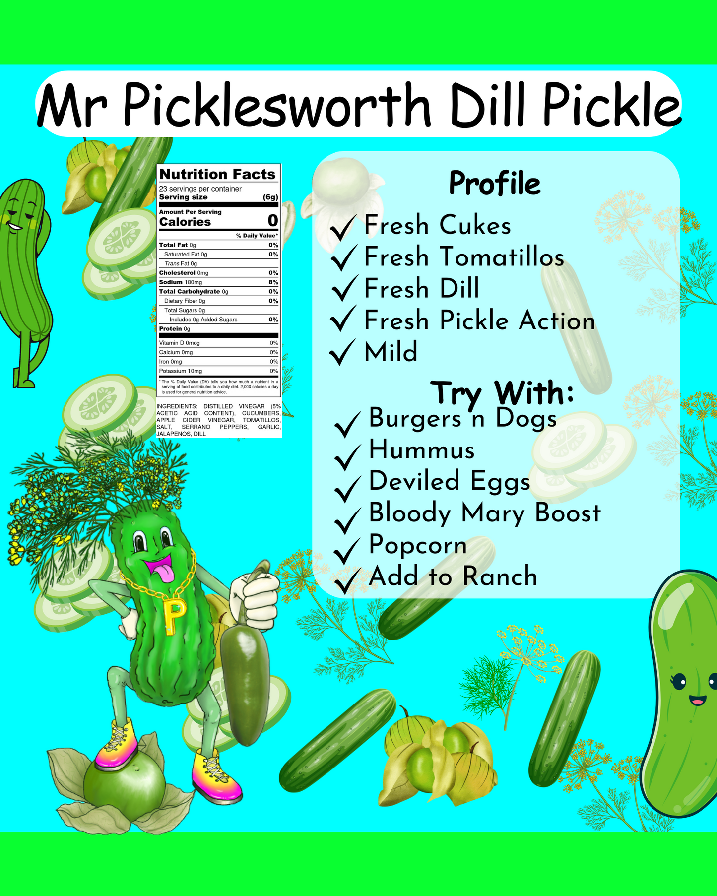 MR PICKLESWORTH'S DILL PICKLE HOT SAUCE