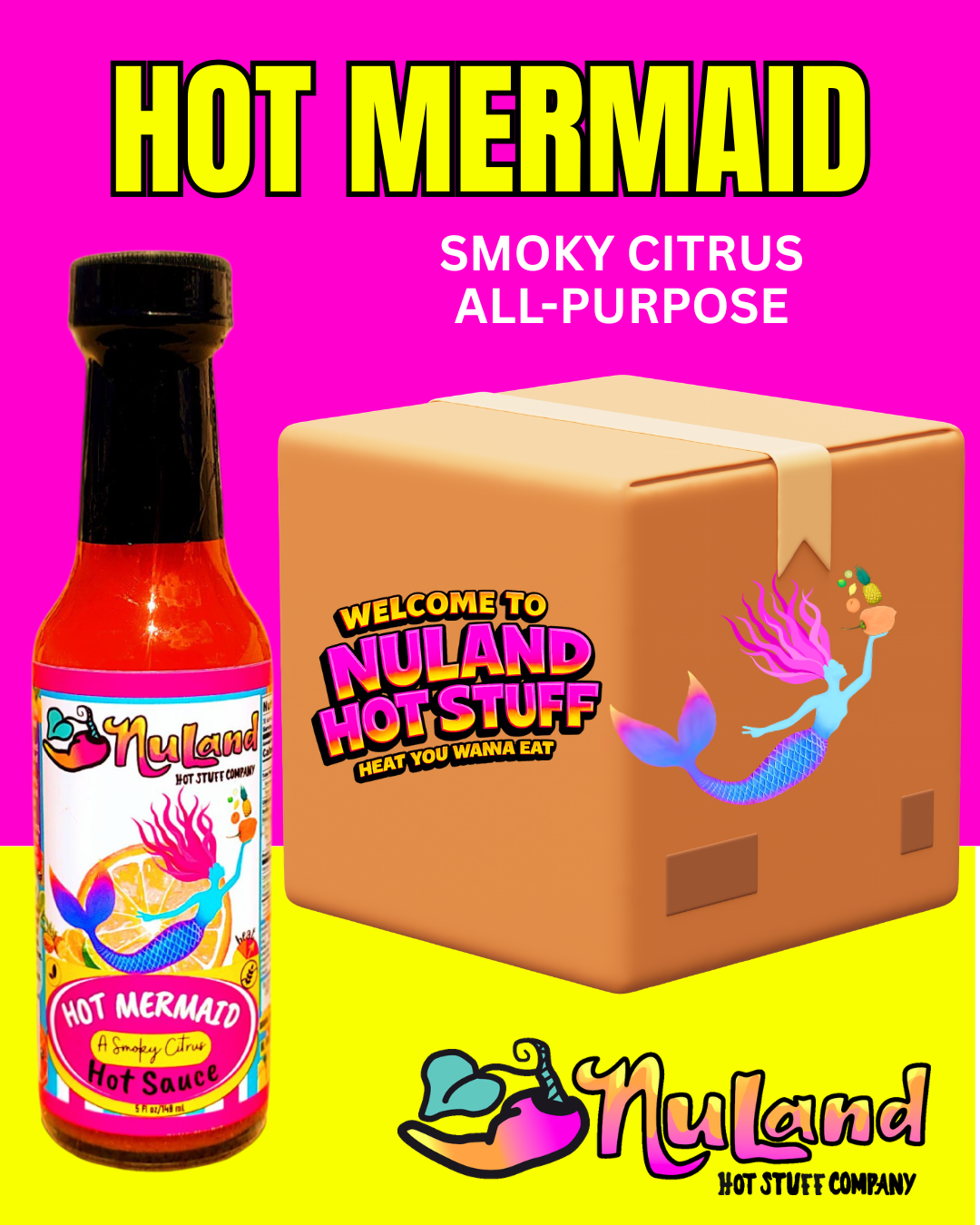 Mermaid Hot Sauce — Wholesale Case (12 Bottles)