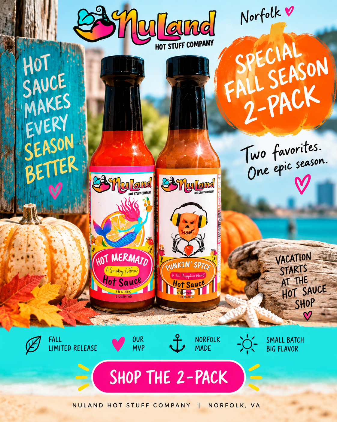 Fall Season 2-Pack: Punkin’ Spice + Hot Mermaid