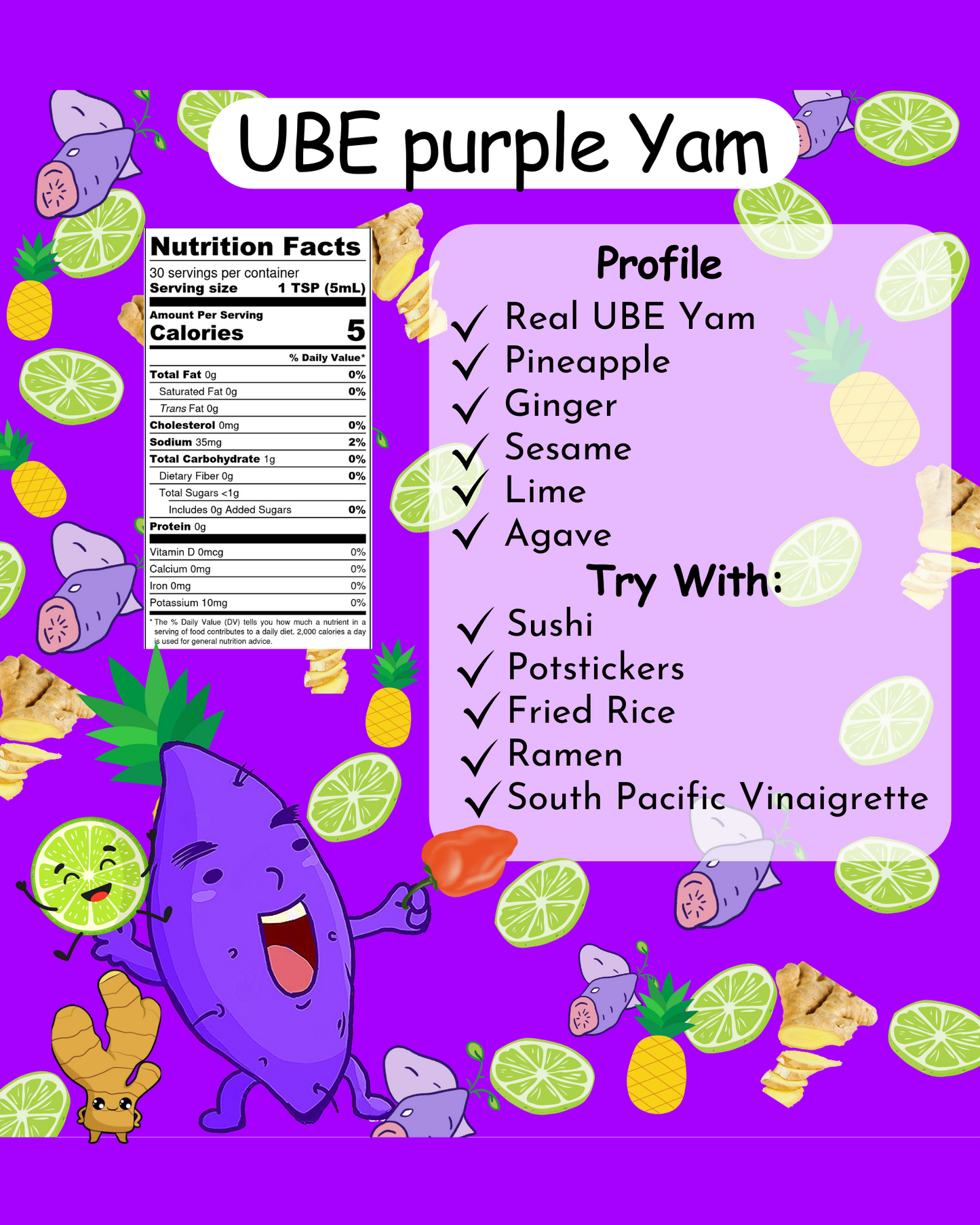 UBE PURPLE YAM HOT SAUCE