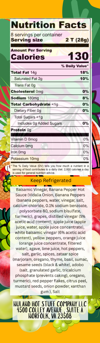 Banana Pepper Vinaigrette