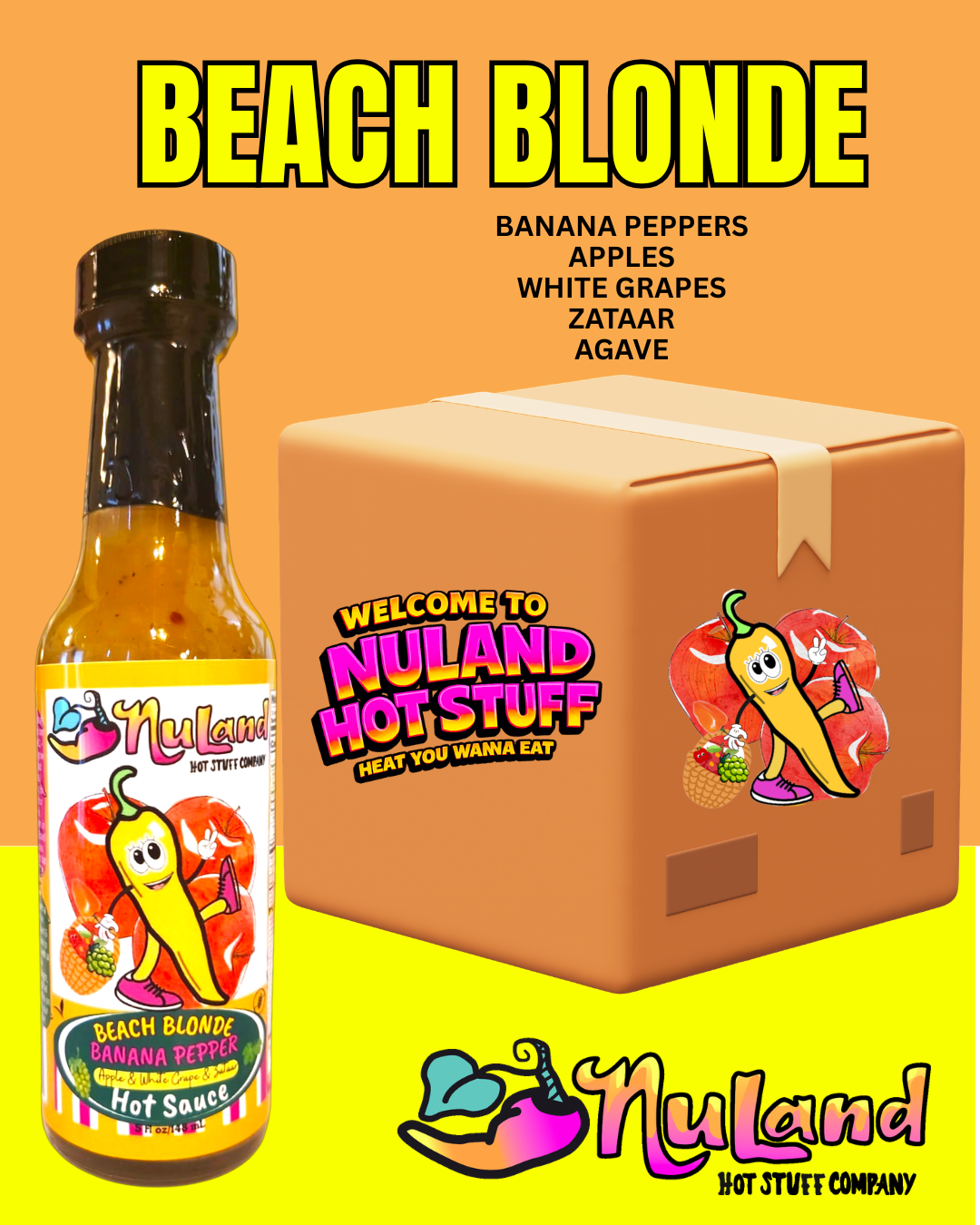 Beach Blonde Banana Pepper — Wholesale Case (12 Bottles)
