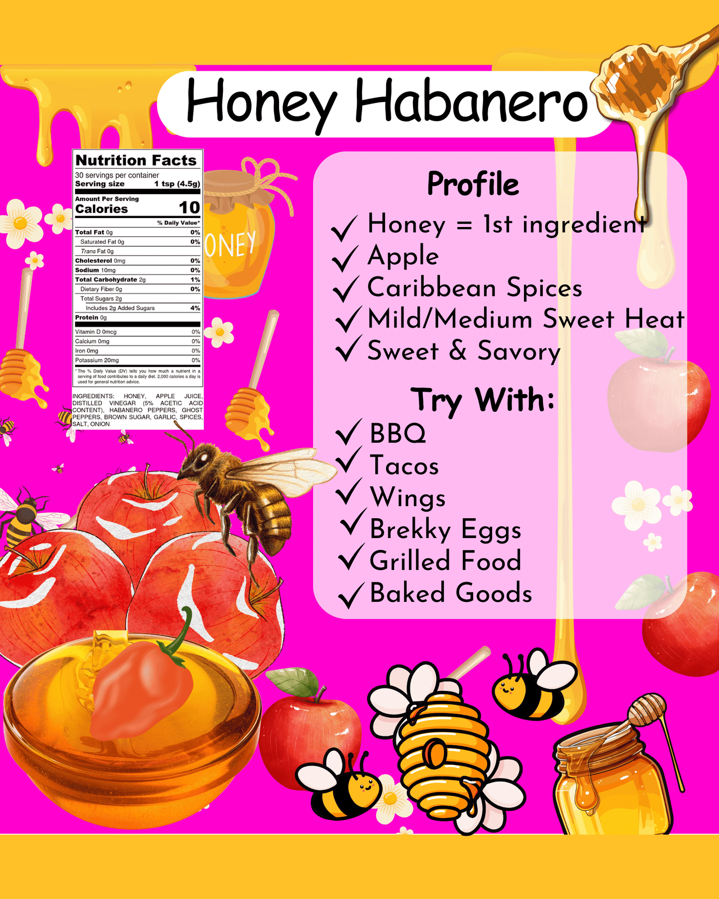 HONEY HABANERO HOT SAUCE