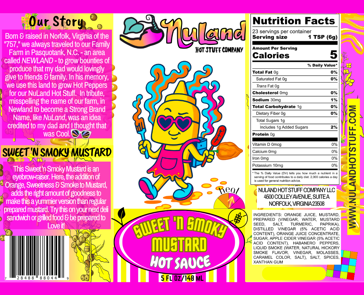 SWEET N SMOKY MUSTARD HOT SAUCE
