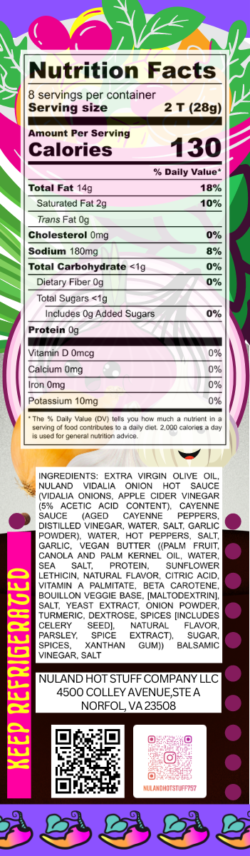 SPICY VINAIGRETTE: VIDALIA ONION-BALSAMIC